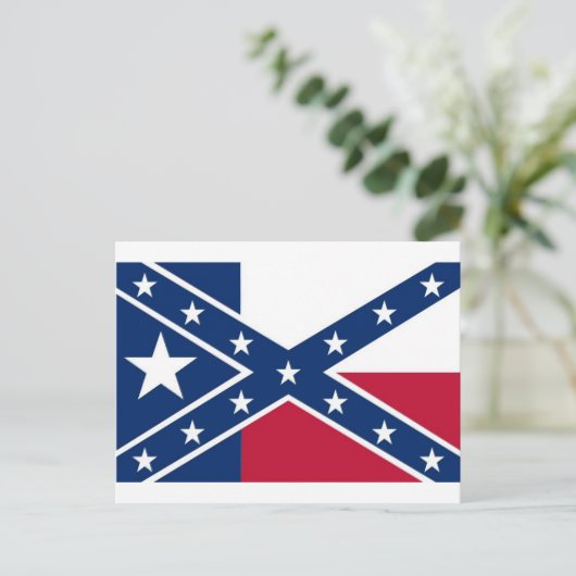 Texaanse vlag briefkaart (Staand voorkant)