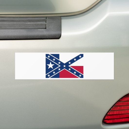 Texaanse vlag bumpersticker (Op auto)