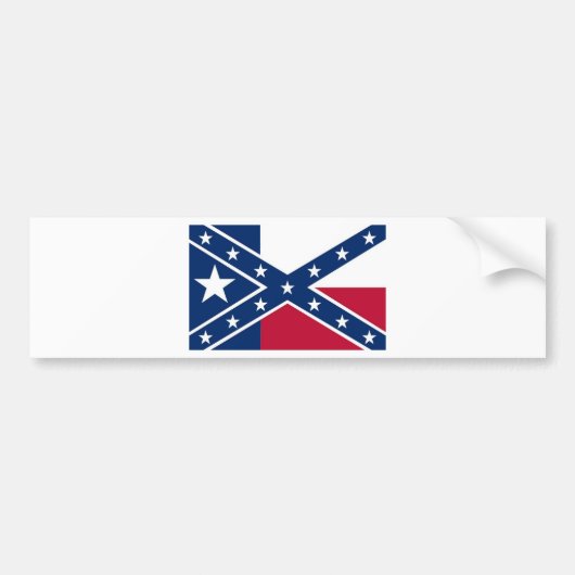 Texaanse vlag bumpersticker (Voorkant)