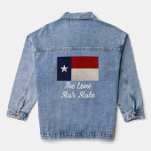 Texaanse vlag | De eenzame sterrenstaat Denim Jacket (Achterkant)