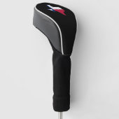 Texaanse vlag en kaart golfheadcover (Schuin)