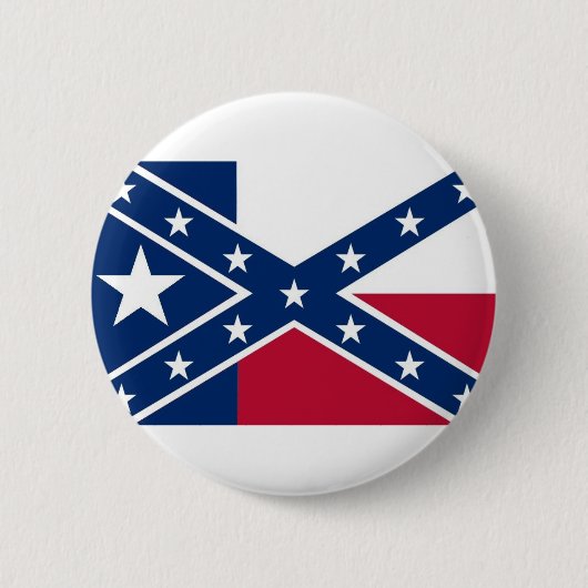 Texaanse vlag ronde button 5,7 cm (Voorkant)