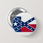 Texaanse vlag ronde button 5,7 cm (Voorkant /achterkant)