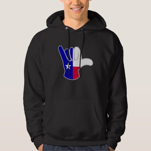 Texaanse vlag Shaka Hoodie (Voorkant)