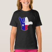Texaanse vlag Shaka T-shirt (Voorkant)