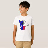Texaanse vlag Shaka T-shirt (Voorkant volledig)
