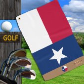 Texaanse vlag & Texas monogrammen / golfhanddoek