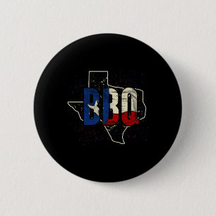 Texaanse Vlag Trots Amerikaans Cadeau Bbq Texas  Ronde Button 5,7 Cm