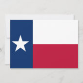 Texaanse vlag, vlag van Texas bruiloft Kaart (Achterkant)