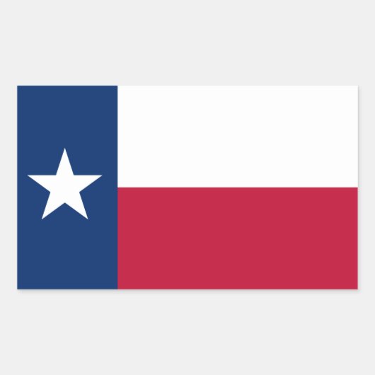 Texaanse vlag, Vlag van Texas Rechthoekige Sticker (Voorkant)