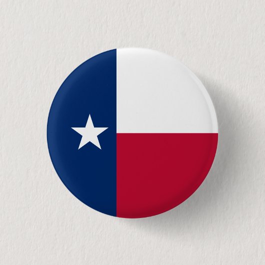 Texaanse vlag, Vlag van Texas Ronde Button 3,2 Cm (Voorkant)