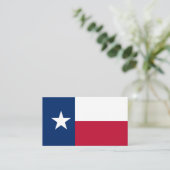 Texaanse vlag, Vlag van Texas Visitekaartje (Staand voorkant)