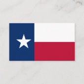 Texaanse vlag, Vlag van Texas Visitekaartje (Voorkant)