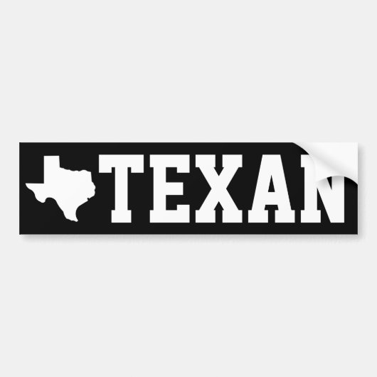 TEXAN BUMPERSTICKER (Voorkant)