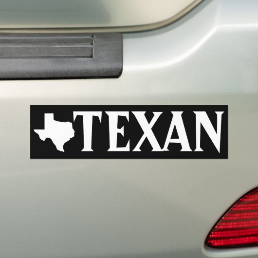 Texan Bumpersticker (Op auto)