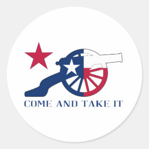 Texan Cannon komt en neemt het mee Ronde Sticker