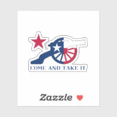 Texan Cannon komt en neemt het mee Sticker (Vel)