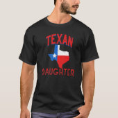 Texan Daughter Texas  Proud Flag T-shirt (Voorkant)