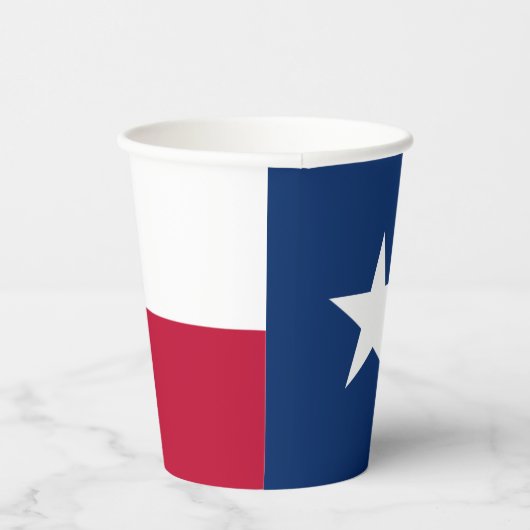 Texan Flag, Flag of Texas Papieren Bekers (Rechts)