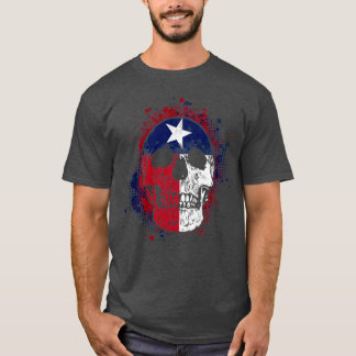 Texan Flag Skull T-shirt