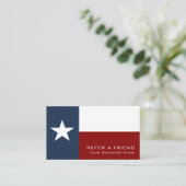 Texan Flag, Texas Business Referral Kaart (Staand voorkant)