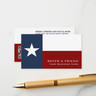 Texan Flag, Texas Business Referral Kaart