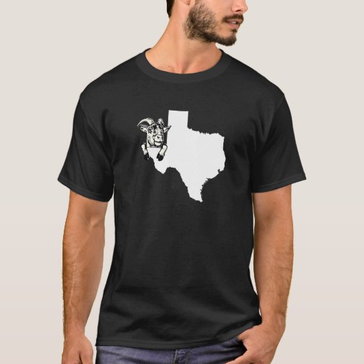 Texan Goat Rancher Goat Farmer Texas Overzicht voo T-shirt (Voorkant)