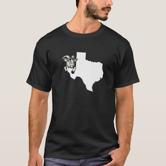 Texan Goat Rancher Goat Farmer Texas Overzicht voo T-shirt (Voorkant)