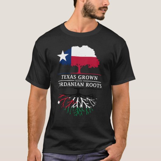Texan Grown with Jordanian Roots T-shirt (Voorkant)