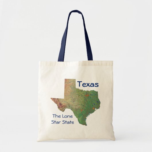 Texan Map Bag Tote Bag (Voorkant)