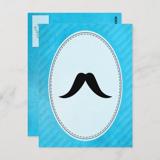 Texan Mustache Briefkaart (Voorkant / Achterkant)