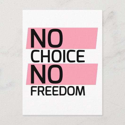 Texan Pro Choice Protesting Banner Briefkaart (Voorkant)