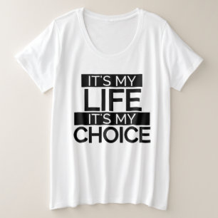 Texan Pro Choice Protesting Banner Grote Maat T-shirt