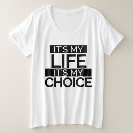Texan Pro Choice Protesting Banner Grote Maat T-shirt (Design voorkant)