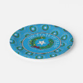 Texan Seal, Texas Papieren Bordje (Gekanteld)