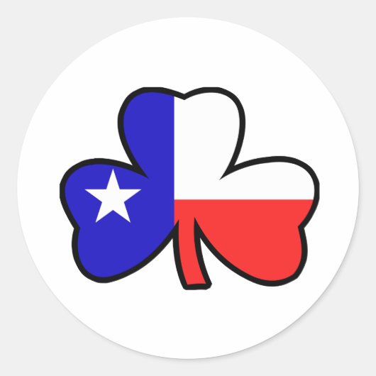 Texan Shamrock Sticker (Voorkant)