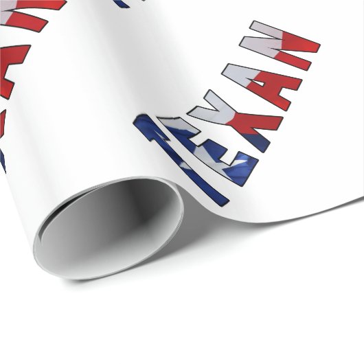 Texan Waving Flag Cadeaupapier (Rol Hoek)