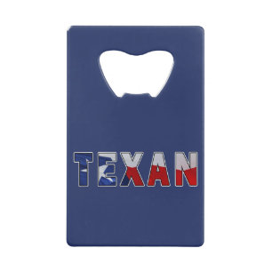 Texan Waving Flag Creditkaart Flessenopener