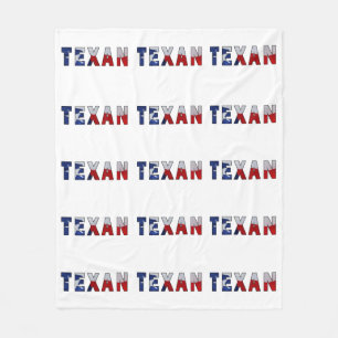 Texan Waving Flag Fleece Deken