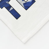 Texan Waving Flag Fleece Deken (Hoek)