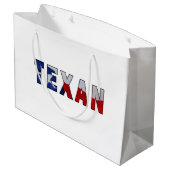 Texan Waving Flag Groot Cadeauzakje (Achterkant Gekanteld)