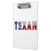 Texan Waving Flag Klembord (Links)