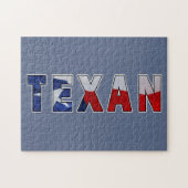 Texan Waving Flag Legpuzzel (Horizontaal)