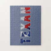 Texan Waving Flag Legpuzzel (Verticaal)