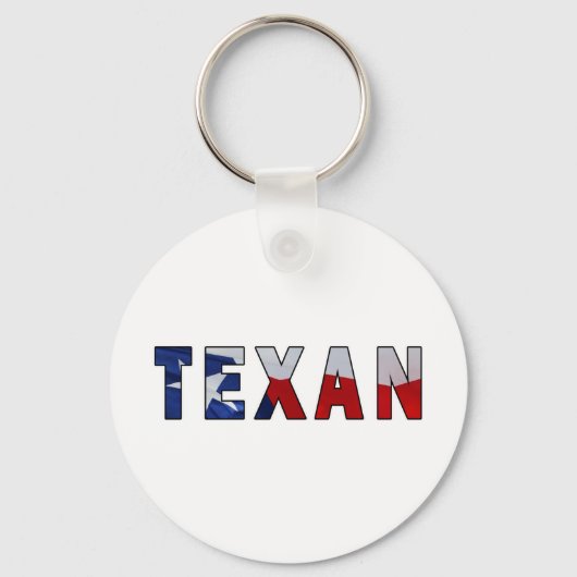 Texan Waving Flag Sleutelhanger (Voorkant)