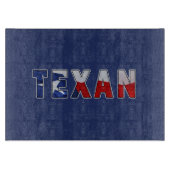 Texan Waving Flag Snijplank (Voorkant)