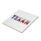 Texan Waving Flag Tegeltje (Zijkant)
