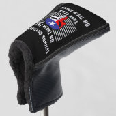 Texanen sterven liever op hun voeten golfheadcover (3/4 voorkant)