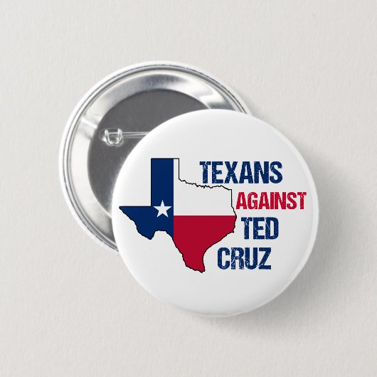 Texanen tegen Ted Cruz 2024 Ronde Button 5,7 Cm (Voorkant /achterkant)