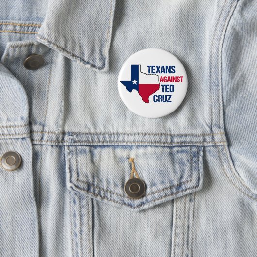 Texanen tegen Ted Cruz 2024 Ronde Button 5,7 Cm (In situ)